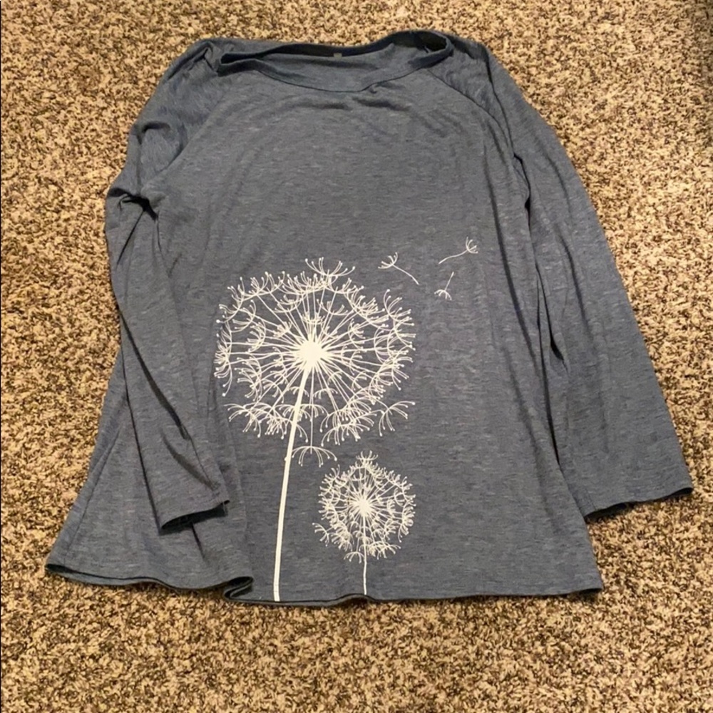 Dandelion print swing top